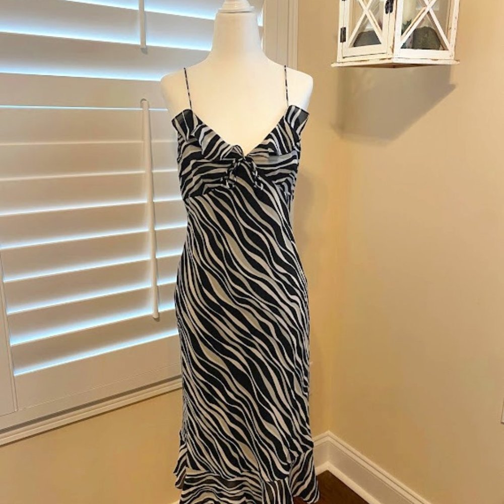 EXPRESS Black and White Mod Print Sundress – Size 5/6